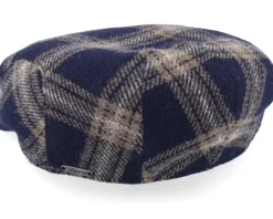 Ivy Contemporary Cap Navy Flat Cap - Wigéns