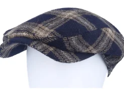 Ivy Contemporary Cap Navy Flat Cap - Wigéns