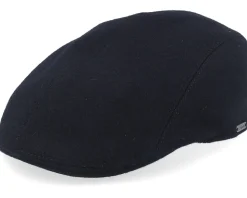 Ivy Modern Cap Black Flat Cap - Wigéns
