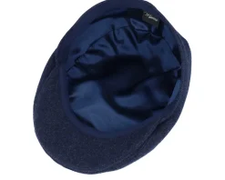Ivy Modern Cap Blue Melange Flat Cap - Wigéns