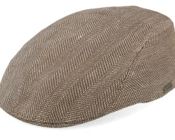 Ivy Modern Cap Brown Flat Cap - Wigéns