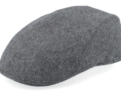 Ivy Modern Cap Grey Melange Flat Cap - Wigéns