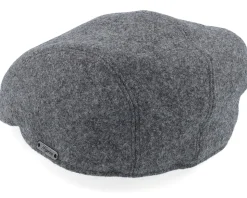 Ivy Modern Cap Grey Melange Flat Cap - Wigéns