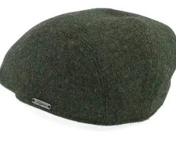 Ivy Modern Cap Olive Melange Flat Cap - Wigéns