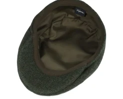 Ivy Modern Cap Olive Melange Flat Cap - Wigéns