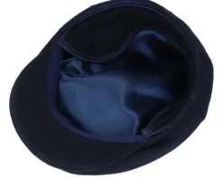 Ivy Slim Cap Dark Blue Flat Cap - Wigéns