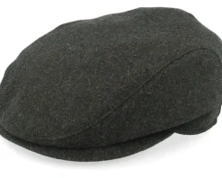 Ivy Slim Cap Ear Flap Olive Melange Flat Cap - Wigéns