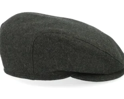 Ivy Slim Cap Ear Flap Olive Melange Flat Cap - Wigéns