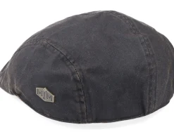Jacky 100% Cotton Dark Brown Flat Cap - MJM Hats