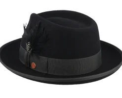Jannes Wool Black Fedora - Mayser