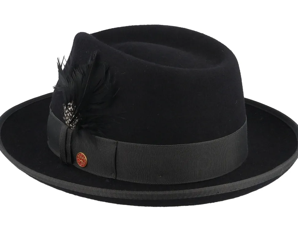 Jannes Wool Black Fedora - Mayser