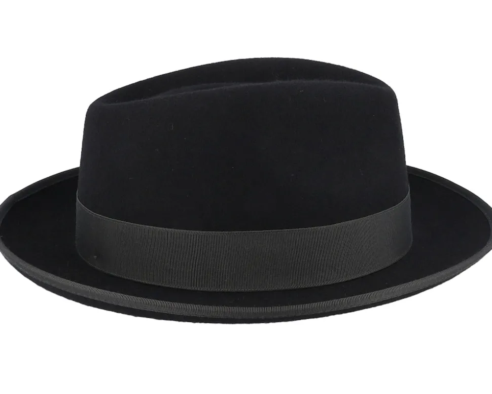 Jannes Wool Black Fedora - Mayser