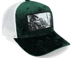 Japan Green /Ivory Velvet Trucker - Public Domain