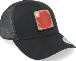 Japanese Dragon Retro Black Trucker - Yapan