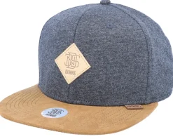 Jersey Patch Heather Charcoal Snapback - Djinns