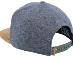 Jersey Patch Heather Charcoal Snapback - Djinns