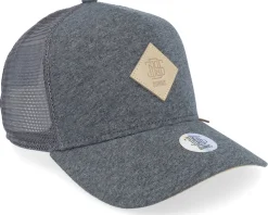 Jersey Patch Heather Charcoal Trucker - Djinns