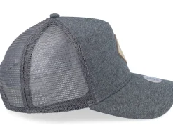 Jersey Patch Heather Charcoal Trucker - Djinns