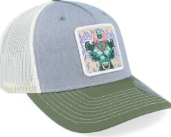 Jinzo Olive/Grey/Khaki Trucker - Yu-Gi-Oh