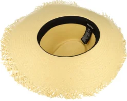 Jo Frayed Fedora Honey Straw Hat - Brixton