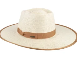 Jo Rancher Natural/Tan Straw Hat - Brixton