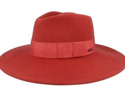 Joanna Felt Hat Phoenix Orange Fedora - Brixton