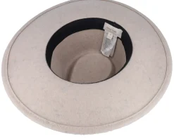 Joanna Felt Packable Hat Oatmeal Fedora - Brixton