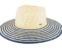 Joanna Festival Hat Honey/Joe Blue Straw Hat - Brixton