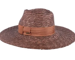 Joanna Hat Brown/Caramel Straw Hat - Brixton