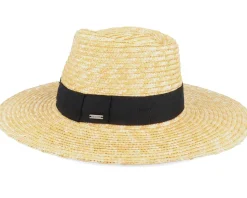 Joanna Hat Honey/Black Straw Hat - Brixton