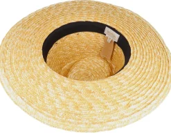 Joanna Hat Honey/Black Straw Hat - Brixton