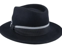 Job W 1 Wool Felt Black Fedora - MJM Hats