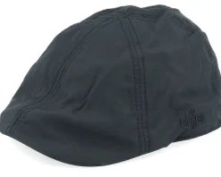 Jones Taslan Black Flat Cap - MJM Hats