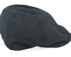 Jones Taslan Black Flat Cap - MJM Hats