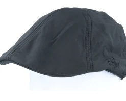Jones Taslan Black Flat Cap - MJM Hats
