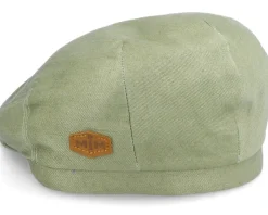 Jordan Organic Hemp Green Flat Cap - MJM Hats