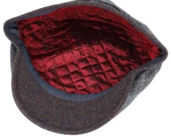 Jordan Virgin Wool 25 Green Check Flat Cap - MJM Hats