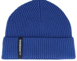 Juan Merino Beanie Club Blue Cuff - J.Lindeberg