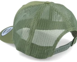 Jumping Bass Fish Olive Trucker - Hunter