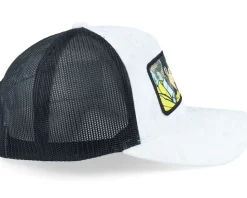 K Bye. Pop Art Velvet White/Black A-Frame Trucker - Calza Pennello