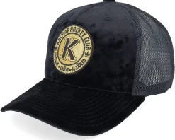 Kalmar HC Black/Gold Patch Velvet Black Trucker - Hatstore