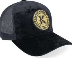 Kalmar HC Black/Gold Patch Velvet Black Trucker - Hatstore
