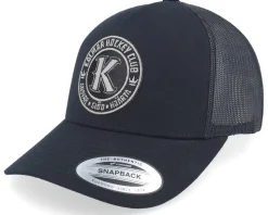 Kalmar HC Black/Stealth Grey Patch A-frame Black Trucker - Hatstore