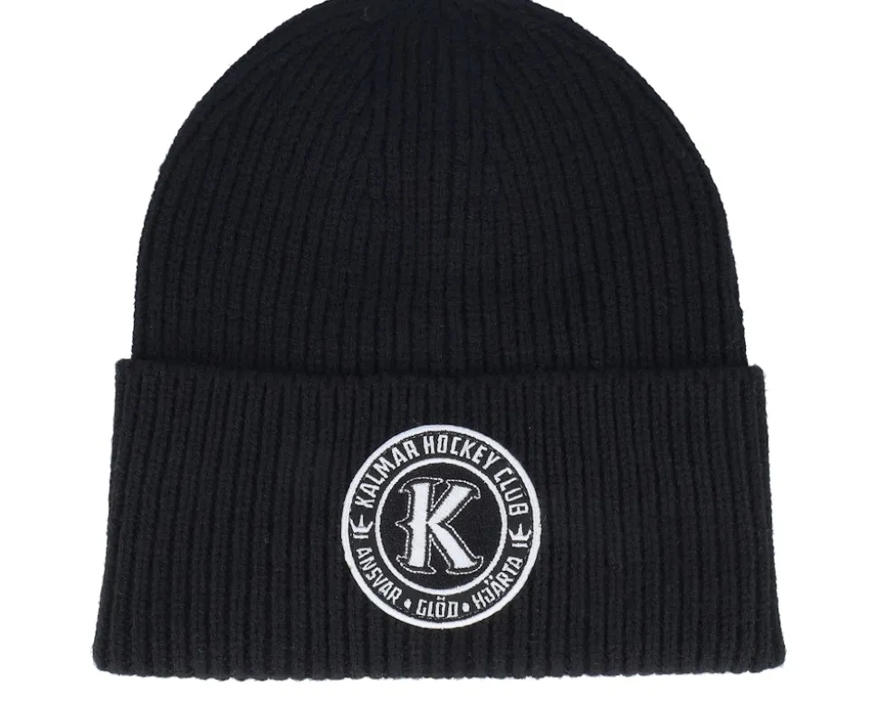 Kalmar HC Black/White Patch Black Oversized Cuff - Hatstore