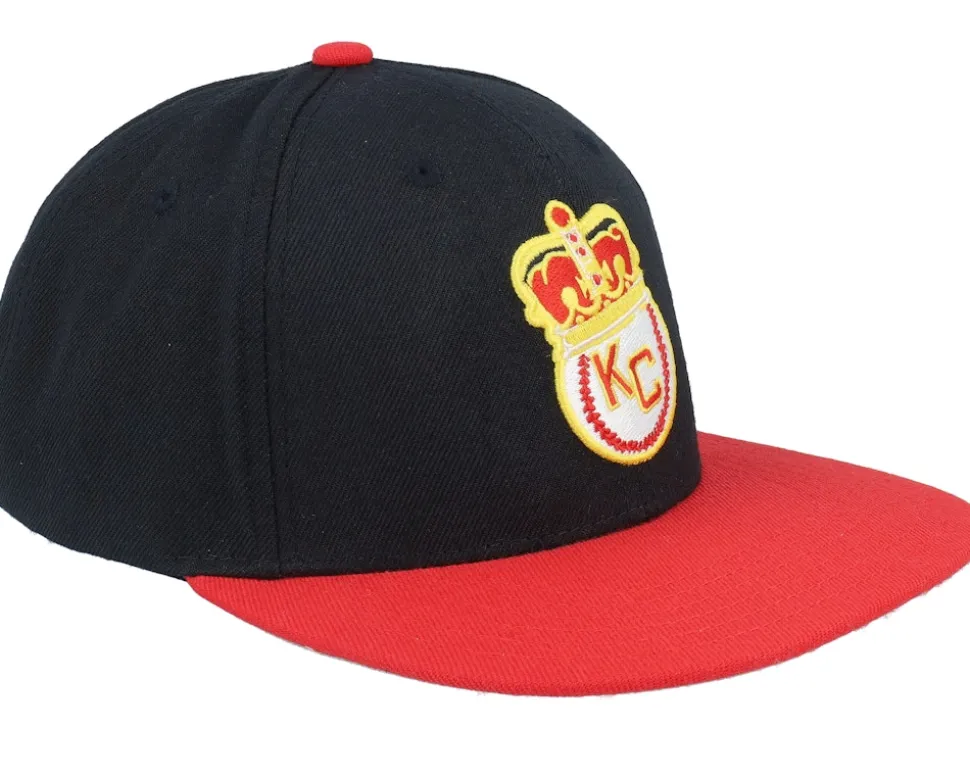 Kc Monarchs Nl Archive 400 Black/Red Snapback - American Needle
