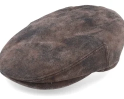 Kent Ef Pigskin Brown Earflap Flatcap - Stetson