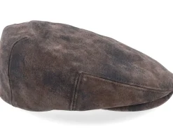 Kent Ef Pigskin Brown Earflap Flatcap - Stetson