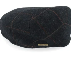 Kent Wool Ear Flap Dark Green Flat Cap - Stetson