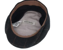 Kent Wool Ear Flap Dark Green Flat Cap - Stetson