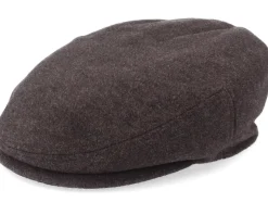 Kent Wool/Cashmere Ear Flap Brown Flat Cap - Stetson